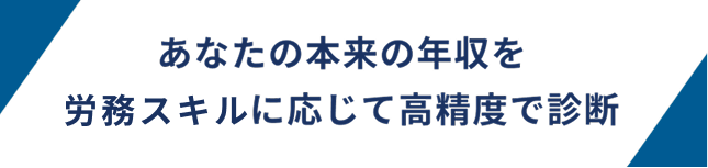 あなたの本来の年収を税務スキルに応じて高精度で診断